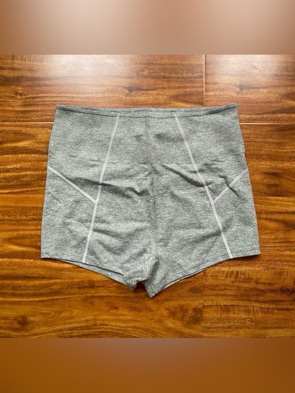Free People Movement Women Gray High Waist Stretch Active Short Size Medium Yoga